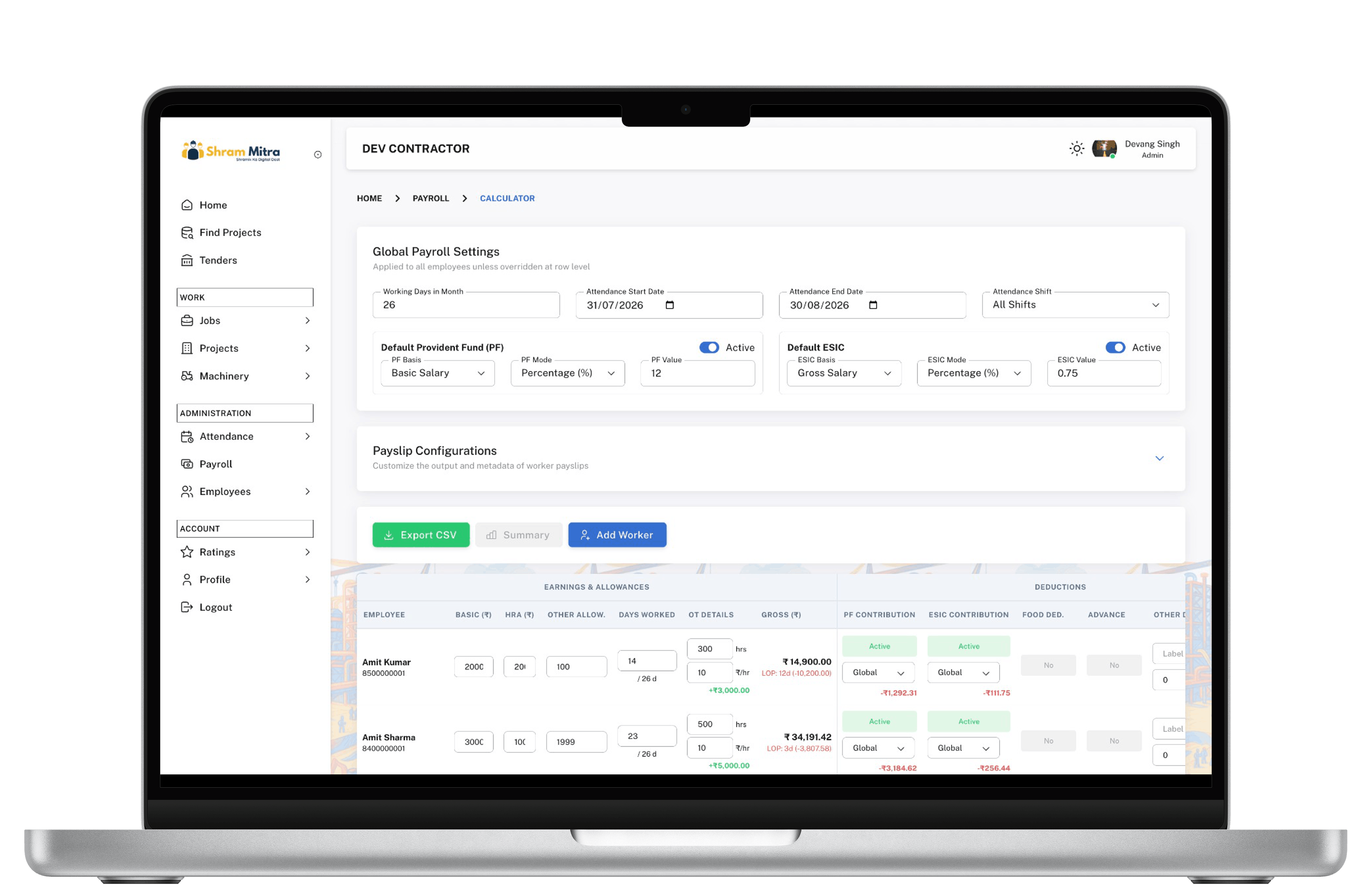 Attendance Reports Se Payroll Calculate Karein